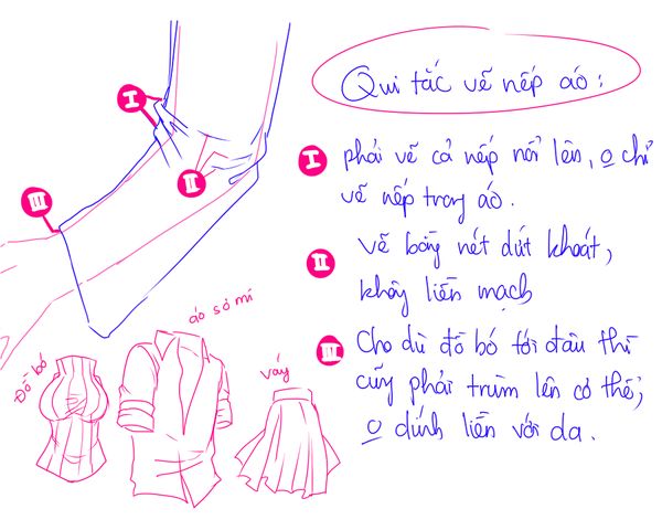 Chị Ơi, Chị Có Thể Giúp Em Cách Vẽ Nếp Gấp Của Quần Áo Được Không