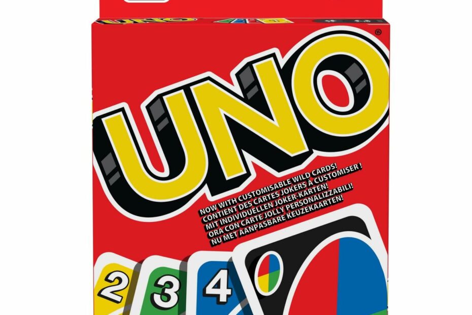 Amazon.Com: Uno - Classic Colour & Number Matching Card Game - 112 Cards -  Customizable & Erasable Wild - Special Action Cards Included - Gift For Kids  7+, W2087 : Toys & Games