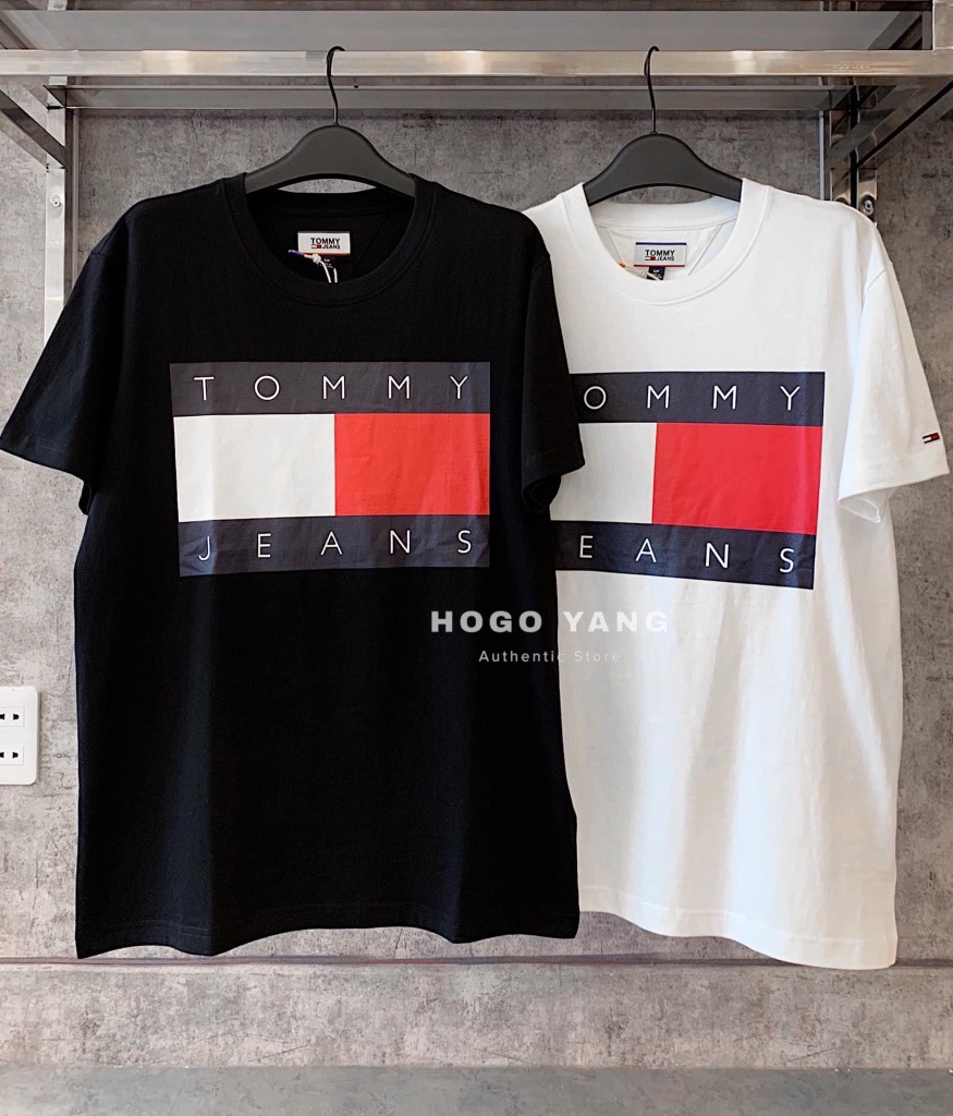 Tommy Jean Flag T-Shirt Black | Hogo Yang Store