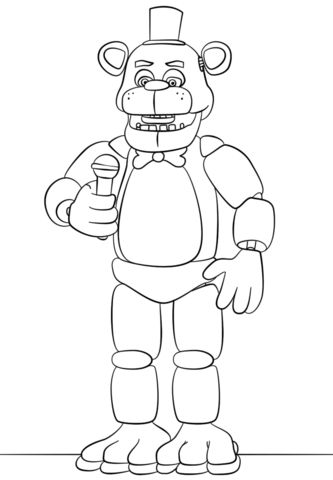 Freddy Fazbear Coloring Page | Libro De Colores, Freddy Para Colorear,  Colorear Pokemon