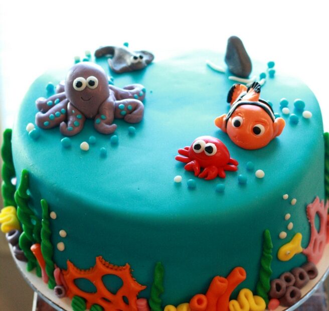 Under The Sea Cake/Living Planet Aquarium Party | Everyday Jenny