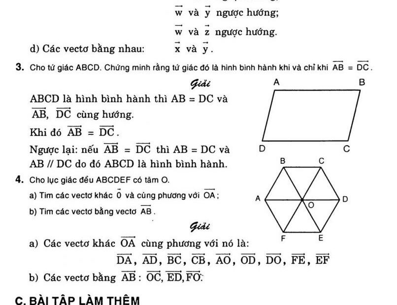 Giải Toán 10 Bài 1. Các Định Nghĩa