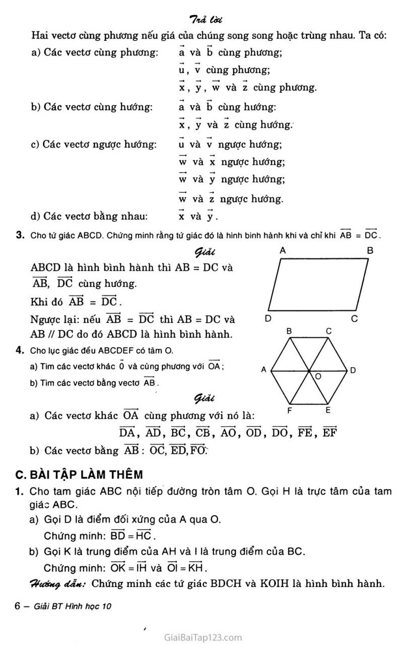 Giải Toán 10 Bài 1. Các Định Nghĩa