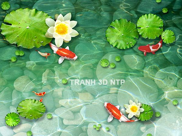 Tranh 3D Hồ Cá Hay Bể Cá Rồng , Cá Chép Chính Là Một Trong Những Mẫu Tranh  Dán Tường 3D Được Yêu Thích Nhất , Bởi Vẻ Đẹp Mà … |