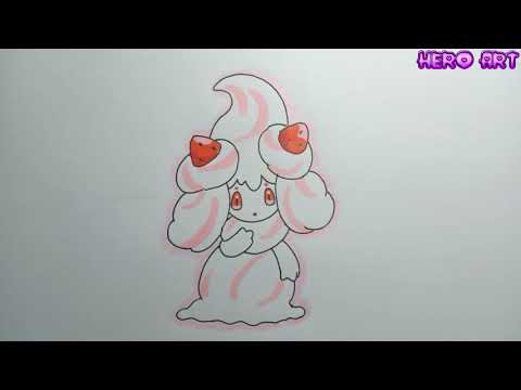 Cách Vẽ Alcremie Pokemon Hệ Tiên Cực Dễ Thương Mà Đơn Giản - Youtube