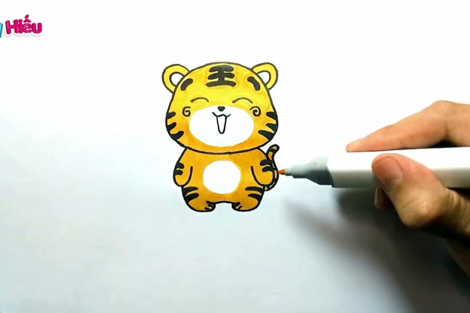 How To Draw Cute Tiger | Draw A Tiger In The Coming Year 2022 - Youtube