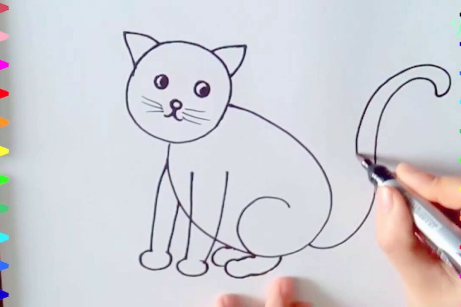 Hướng Dẫn Vẽ Con Mèo/ How To Draw A Cat/ #Congamamnon/#Daybeve - Youtube