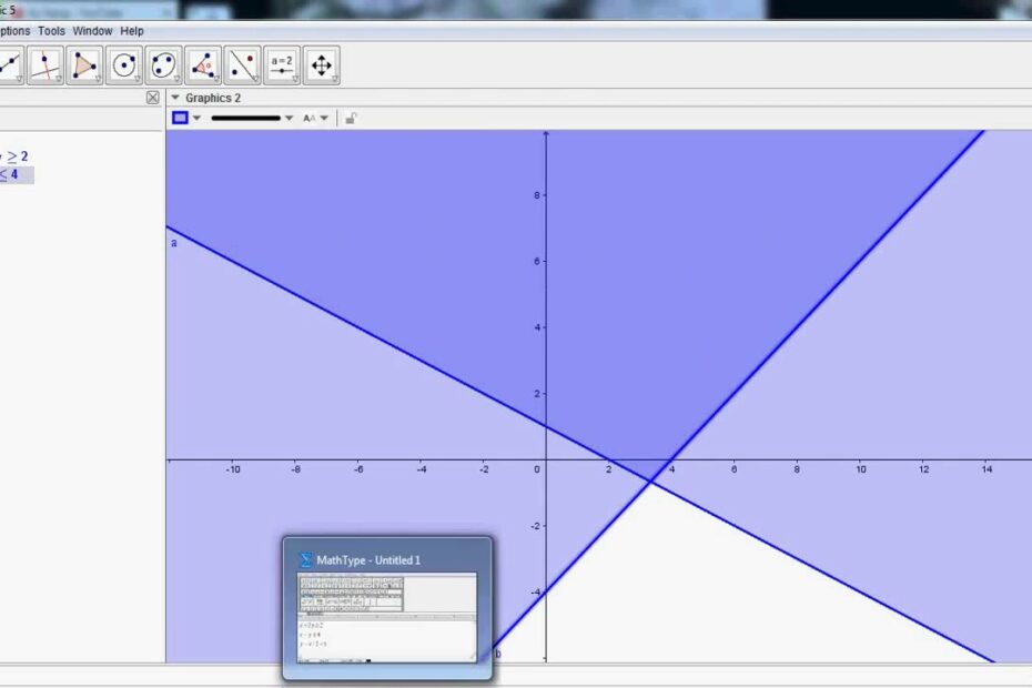 Tô Màu Miền Giới Hạn Bởi Các Bất Phương Trình Bậc Nhất Hai Ẩn Trong Geogebra  - Youtube