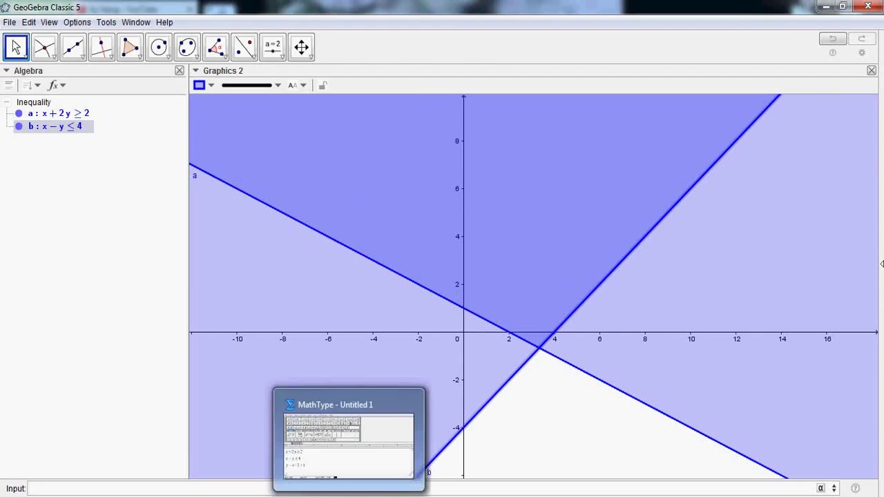 Tô Màu Miền Giới Hạn Bởi Các Bất Phương Trình Bậc Nhất Hai Ẩn Trong Geogebra  - Youtube