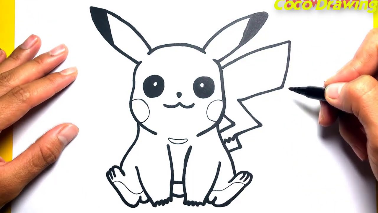 Cách Vẽ Pikachu Đơn Giản - How To Draw Pikachu Easy, Pokemon - Youtube