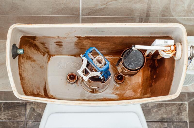 Top View On The Inside Of The Toilet Flush Tank. Float And Fittings Of The  Toilet Flush Mechanism Stock Photo - Image Of Valve, Tank: 173793554