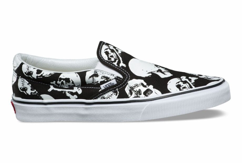 Vans Việt Nam - Vans Skulls Slip-On Black True White Vn0A38F7H0B