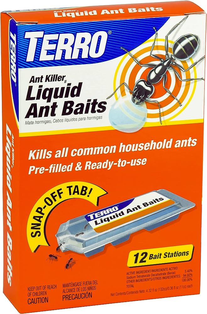 Amazon.Com : Terro T300B Liquid Ant Killer, 12 Bait Stations : Home Pest  Lures : Patio, Lawn & Garden