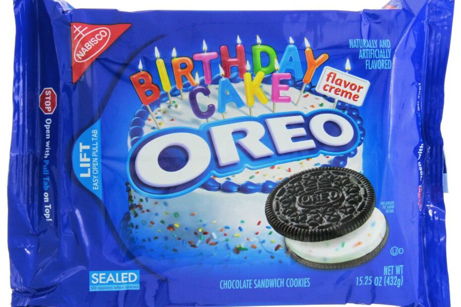 Amazon.Com: Oreo Birthday Oreo Cookies, 15.25 Oz : Grocery & Gourmet Food