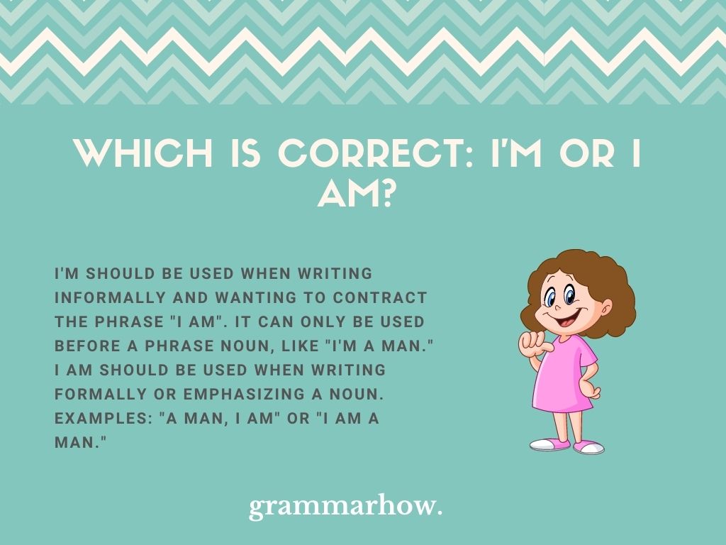 Which Is Correct I'M Or I Am? Difference Explained (12 Helpful Examples)