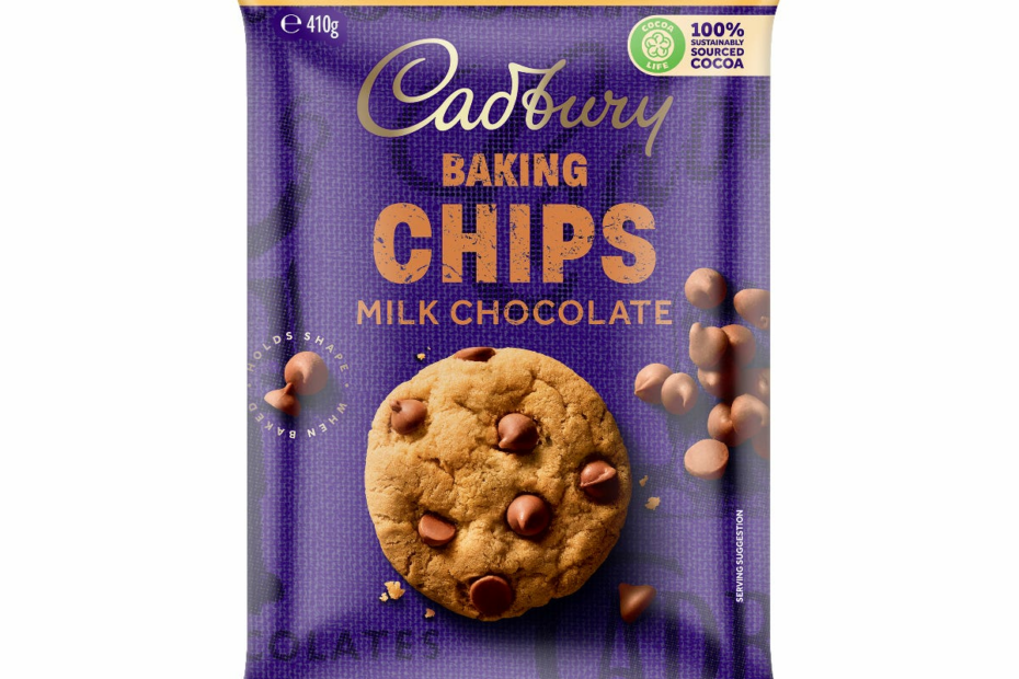 Cadbury Baking Chips Milk Chocolate Value Pack 410G