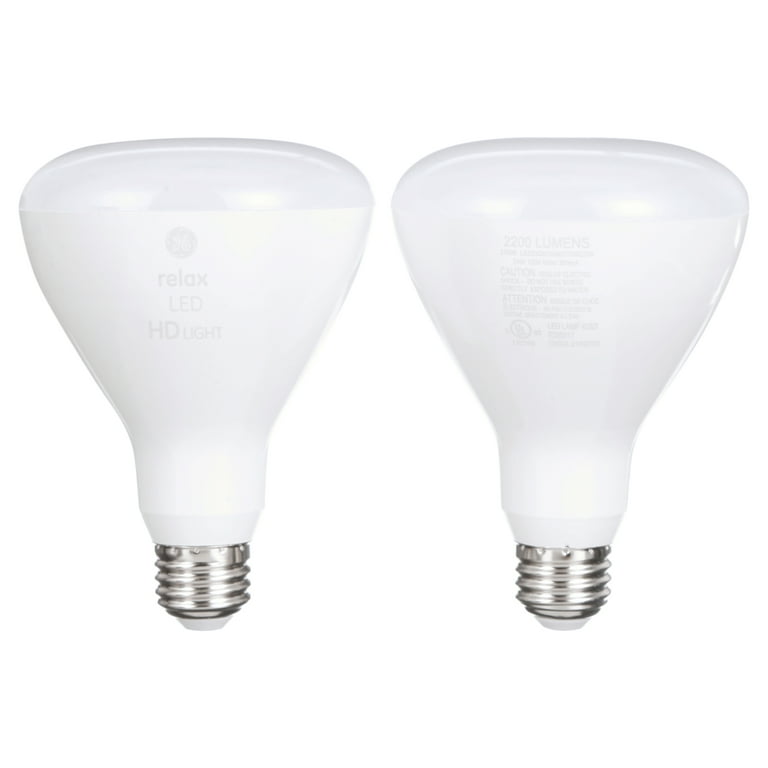 Ge Ultra Bright Led Floodlight Bulbs, 150 Watt Eqv, Soft White, Br30 Indoor  Floodlights, 2Pk - Walmart.Com