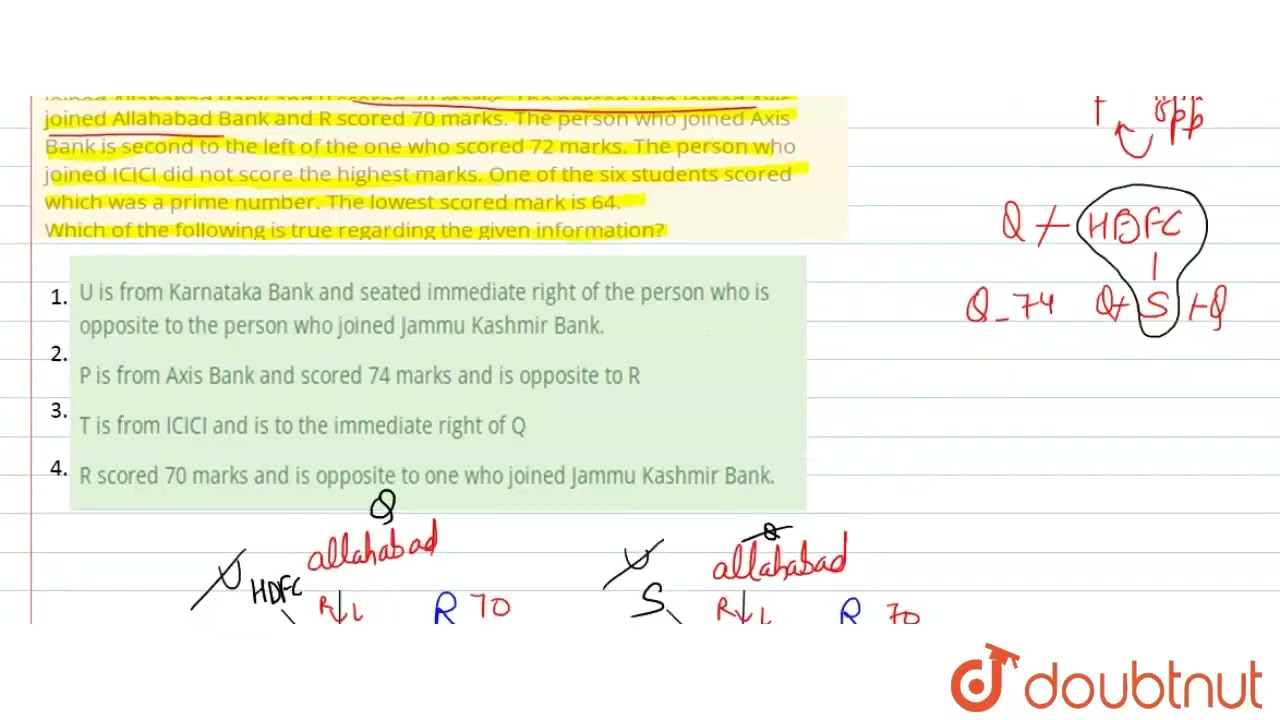 Study The Following Information Carefully And Answer The Questions Given  Below. P, Q, R, S, T An... - Youtube