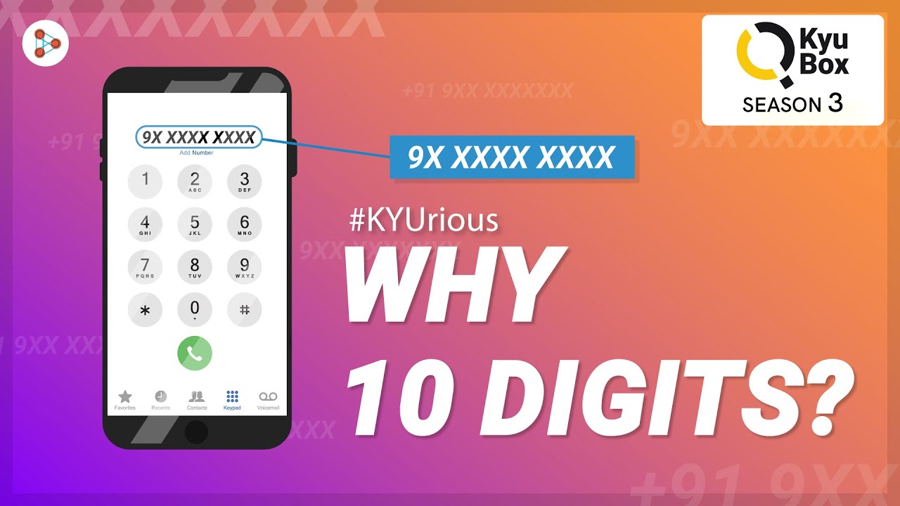 Kyu Box Season 3 | Qpisode 01 | Why Do Mobile Numbers Have 10 Digits? |  Don'T Memorise - Youtube