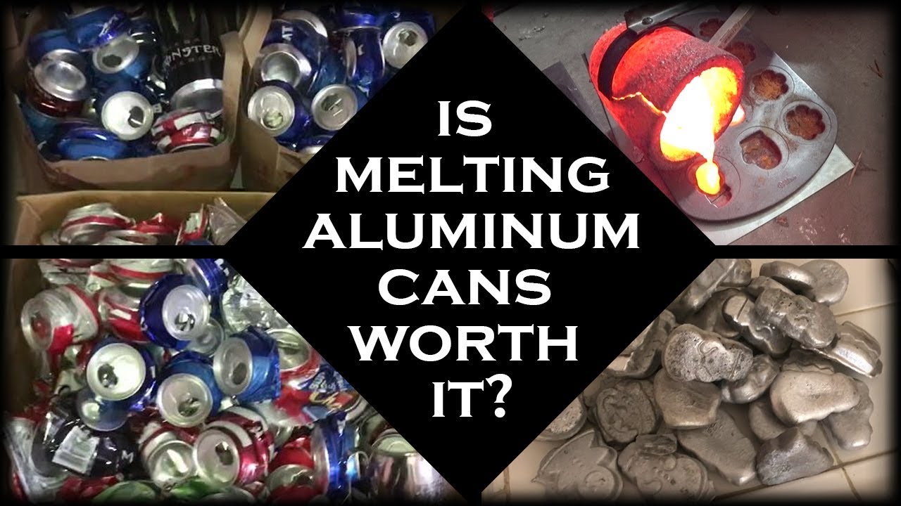 Is Melting Aluminum Cans Worth It? - Pure Aluminum Ingots From Cans -  Youtube