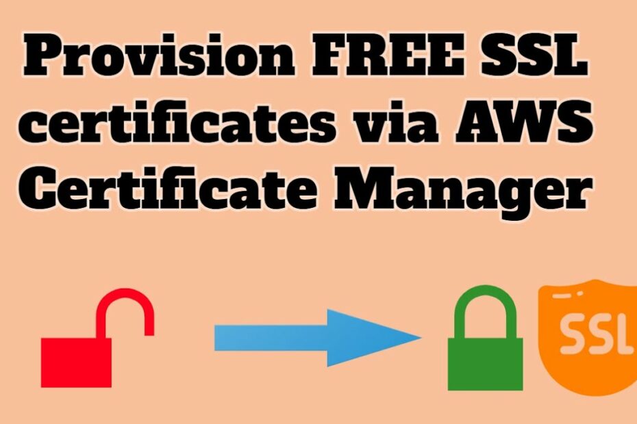 How To Get Free Ssl Certificates Via Aws Certificate Manager - Youtube