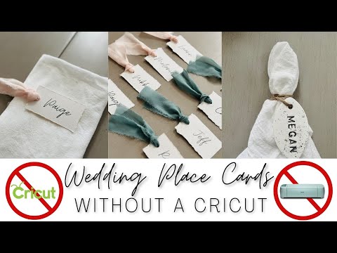 DIY Cute Wedding Place Cards without Using a Cricut! | Wedding DIY