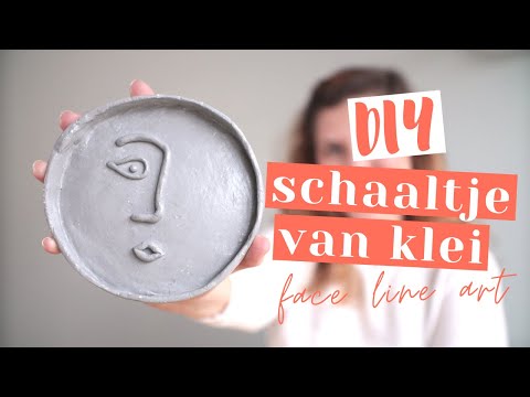 DIY KLEI: schaaltje met abstract gezichtje! (Creatief met Vtwonen en de Action)