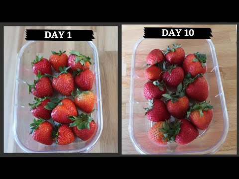 HOW TO KEEP STRAWBERRY FRESH IN THE REFRIGERATOR FOR WEEKS.