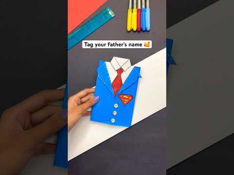 DIY Father’s Day Gift Idea 🥰💙 #shorts #diy #tutorial #craft #art #artist #fathersday #gift