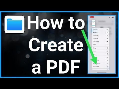 How To Create PDF File On iPhone