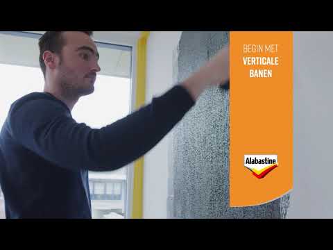 Een beton effect op de muur maken | Alabastine