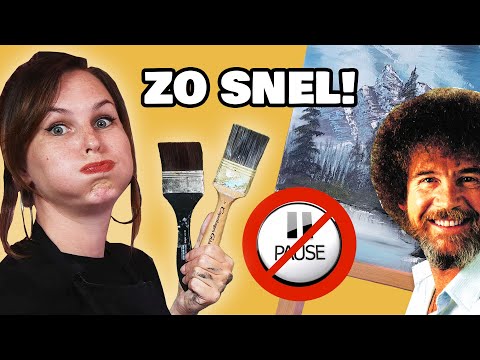 ZONDER PAUZE CHALLENGE! - BOB ROSS TUTORIAL