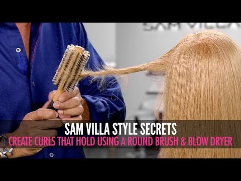 How To Create Beautiful Curls That Hold Using a Blow Dryer and Round Brush