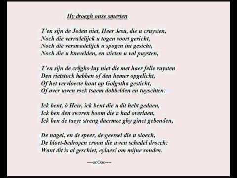 Jacobus Revius (1586-1658) - Gedicht:  'Hy droegh onse smerten'