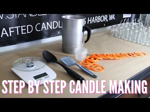 Step by step candle making - A visual candle making guide for everyone