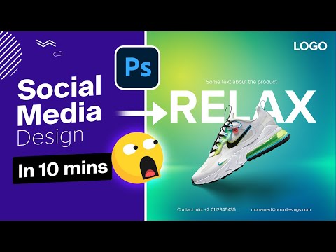 10 mins to create this social media post in Photoshop ✅ | advertising poster