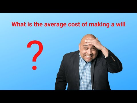 What is the average cost of making a will