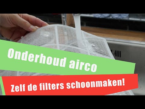 51 Airco onderhoud. Filters schoonmaken.