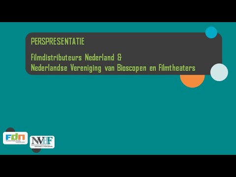 Perspresentatie Filmdistributeurs Nederland & Nederlandse Vereniging van Bioscopen en Filmtheaters